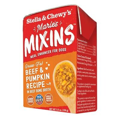 Stella & Chewy's Marie's Mix-Ins Beef & Pumpkin Wet Food for Dog-5.5oz
