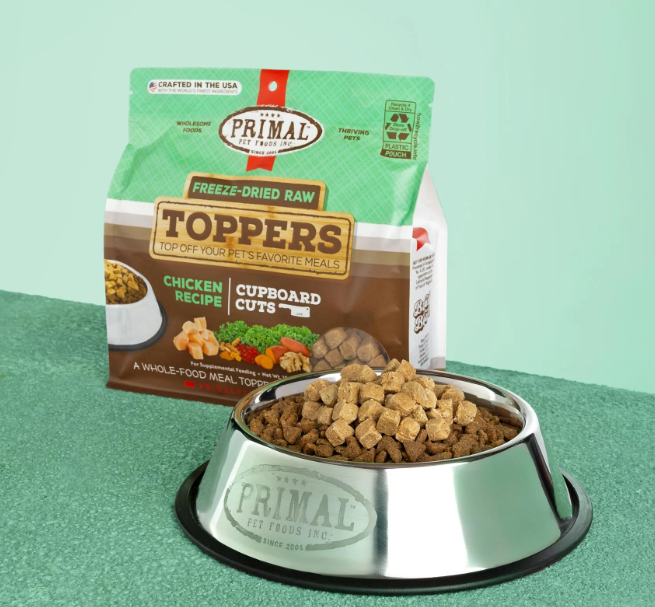 PRIMAL FREEZEDRIED RAW TOPPERS CHICKEN FOR DOGS AND CATS 鸡肉伴餐冻干粒 猫狗通用