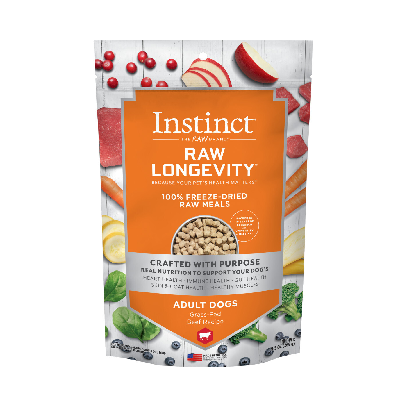 INSTINCT DOG FOOD FREEZE-DRIED RAW BEEF RECIPE