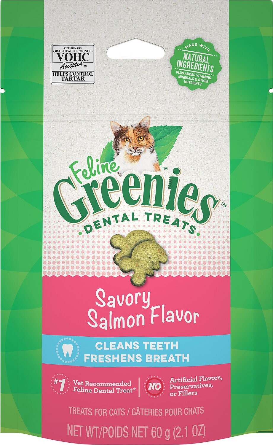 Greenies Feline Salmon Dental Treat - 三文鱼味猫猫健齿零食