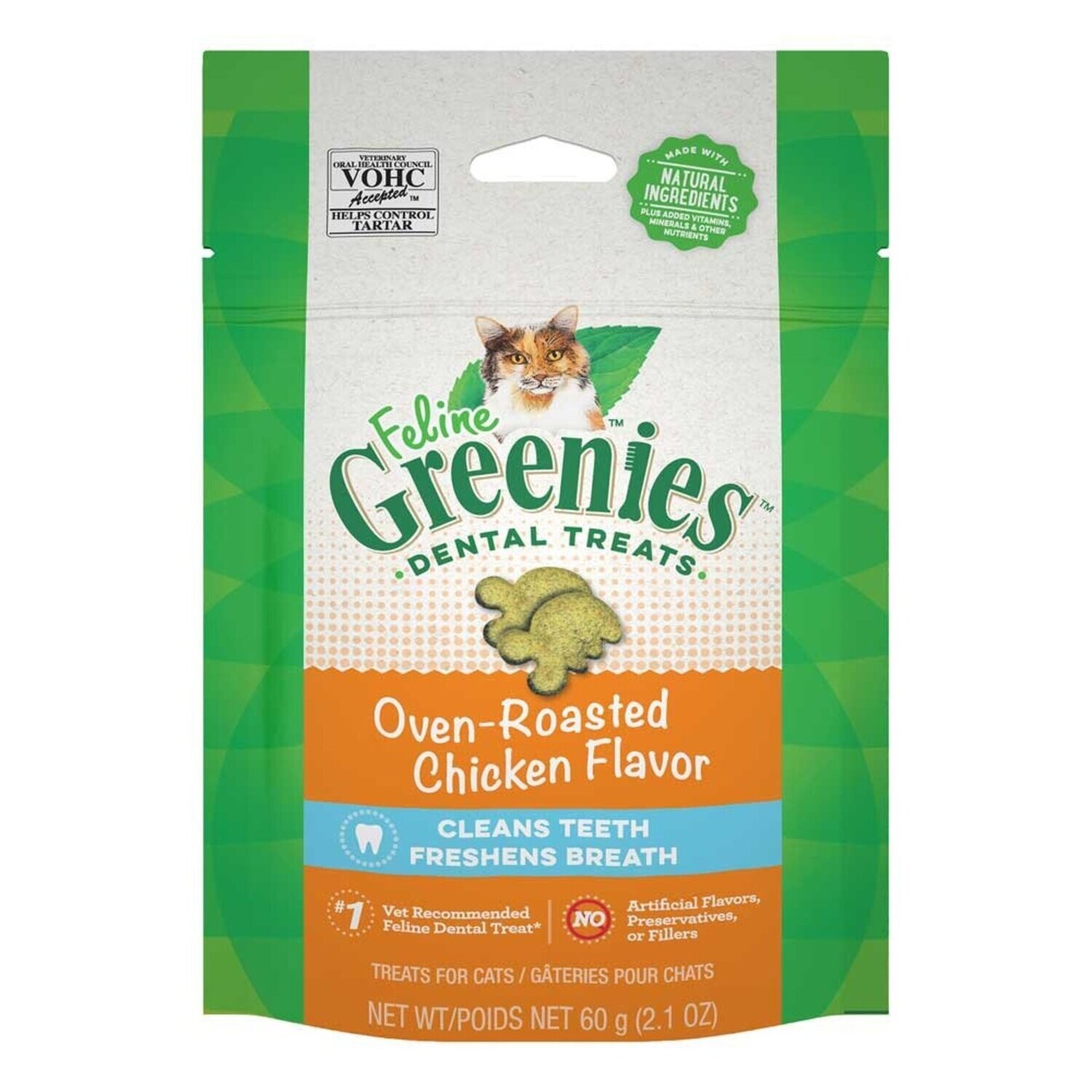 Greenies Feline Chicken Dental Treat - 鸡肉味猫猫健齿零食