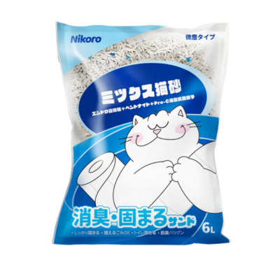 Nikoro Composite Tofu Cat Litter 6L - 妮可露豆腐膨润土混合猫砂