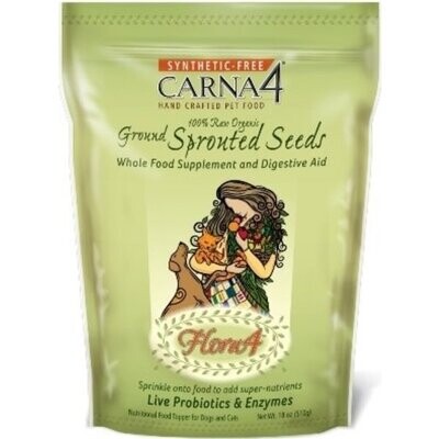 Carna4 Flora4 Ground Sprouted Seeds Food Topper - 发芽种子助消化伴餐粉 猫狗通用