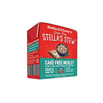 Stella & Chewy`s CAGE-FREE MEDLEY STEW for Dog-11oz - 混合狗餐盒罐头