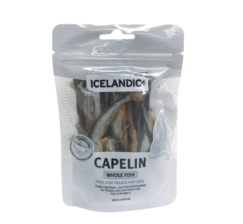 Icelandic+ Capelin Whole Fish Cat Treats - 整条多春鱼猫零食