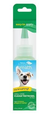TropiClean Fresh Breath Clean Teeth Oral Care Gel Vanilla Mint Dog - 口腔护理凝胶-香草薄荷口味味狗狗免刷牙膏