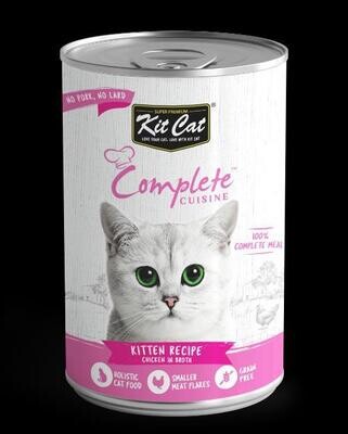 KitCat Complete Cuisine Chicken In Broth Kitten Recipe-幼猫鸡肉汤罐头