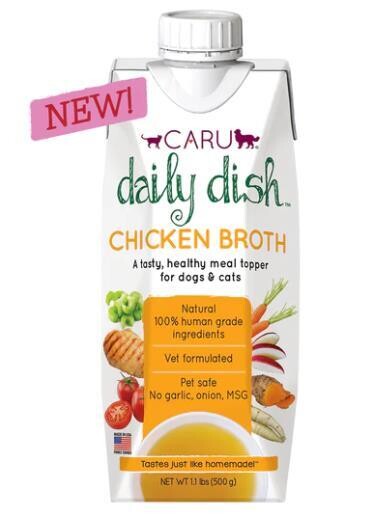 Caru Daily Dish Chicken Broth for Dogs & Cats