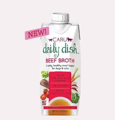 Caru Daily Dish Beef Broth for Dogs & Cats