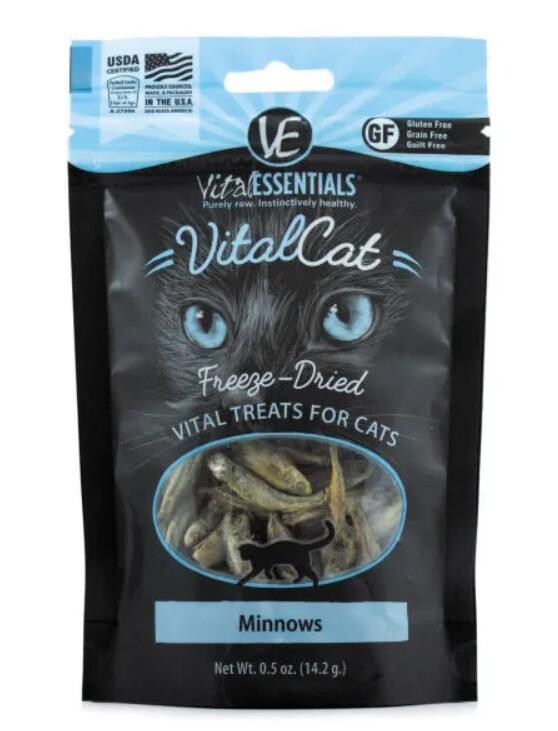 Vital Essentials Freeze Dried Vital Cat Treats - Minnow