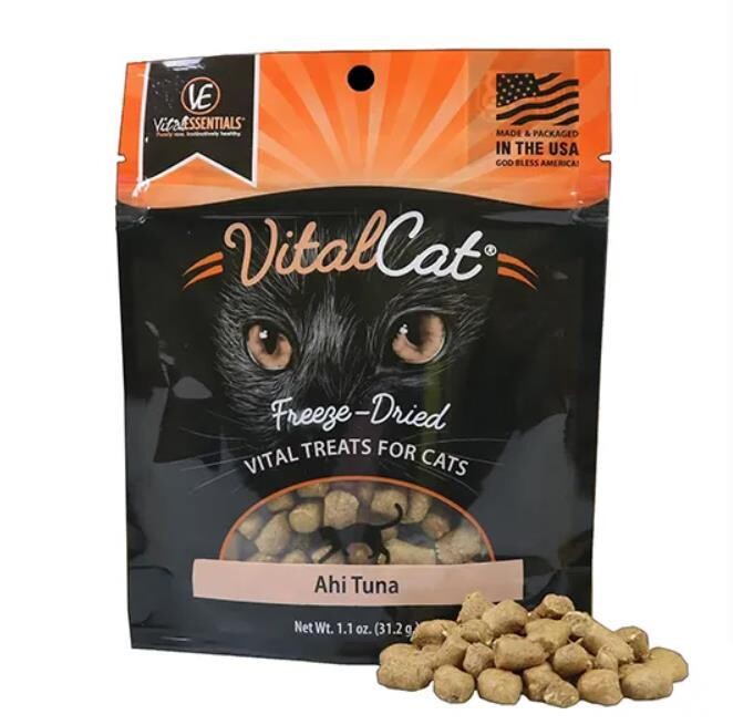 Vital Essentials Freeze Dried Vital Cat Treats - Ahi Tuna