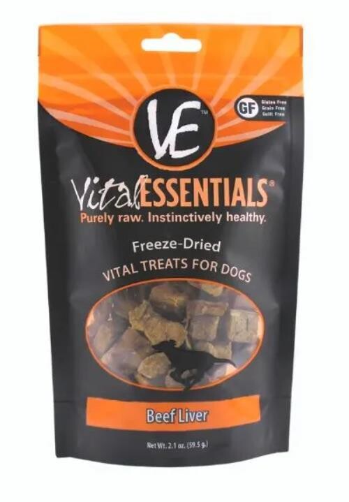 Vital Essentials Freeze-Dried Vital Dog Treats - Beef Liver- 狗狗牛肝冻干零食