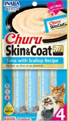 INABA Churu Skin & Coat Tuna with Scallop (BB 26 MAR 2023)