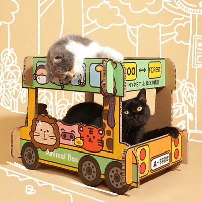 Tinypet Bus Cat Scratcher