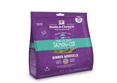 Stella&Chewy's Salmon&Cod Freeze-Dried Raw Dinner Morsels for Cat