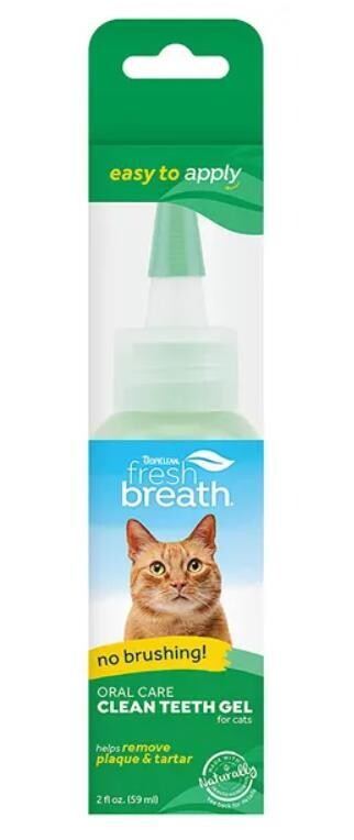 TropiClean Fresh Breath Brushing Gel for Cats-2oz