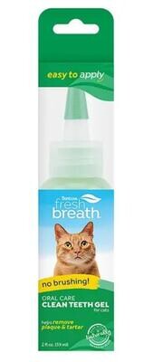 TropiClean Fresh Breath Brushing Gel for Cats