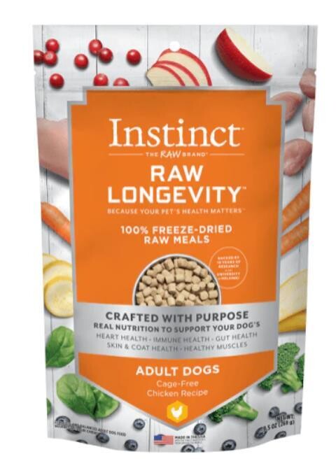 Instinct Raw Longevity Adult Dogs Chicken recipe (BB 04 JUN 2024)