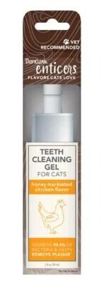 TropiClean Teeth Cleaning Gel for Cats-Honey Marinated Chicken