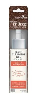 TropiClean Enticers Teeth Cleaning Gel for Cats - Seafood Medley
