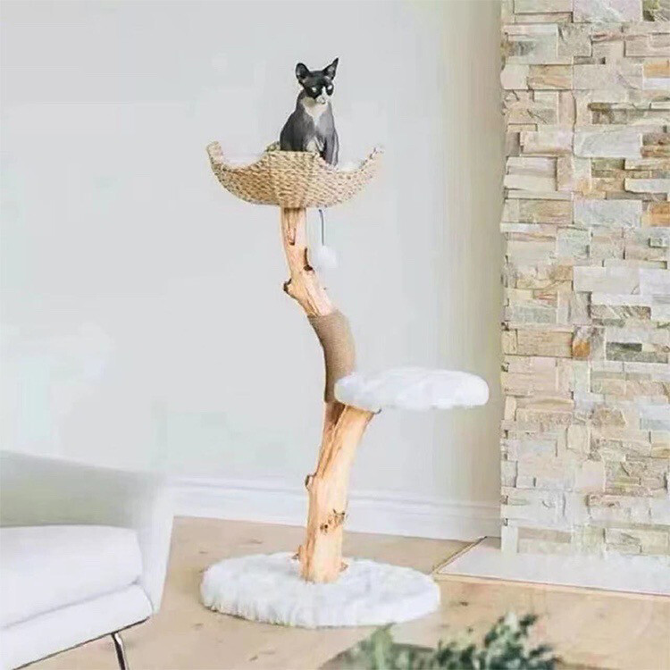 Wooden Bird Nest Cat Tree