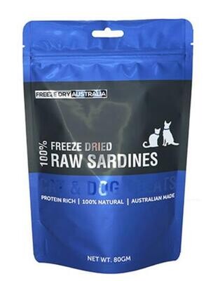 FDA Freeze Dried Australia WHOLE SARDINES for cat and dog