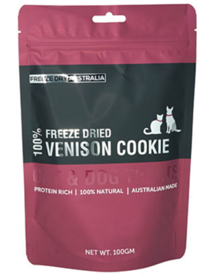 FDA Freeze Dried Australia VENISON COOKIE for cat and dog