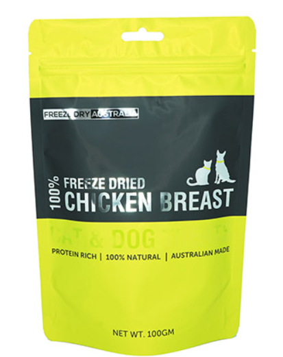 FREEZE DRIED DICED CHICKEN BREAST 100g