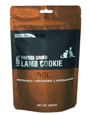FDA Freeze Dried Australia LAMB COOKIE for cat and dog( BB 04 MAR 2024)