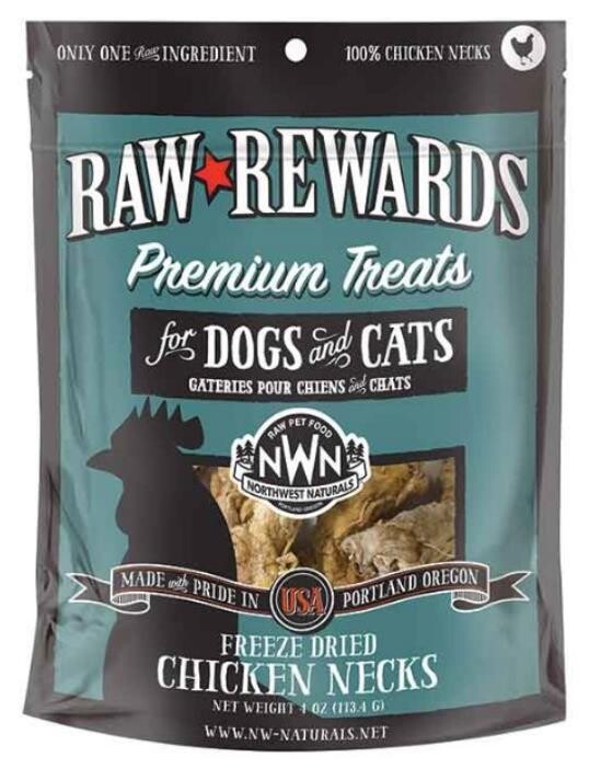 Raw Rewards Freeze-Dried Chicken Necks Dog & Cat Treats