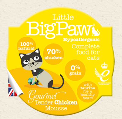 Little BigPaw Gourmet Tender Chicken Mousse for Cats 85g