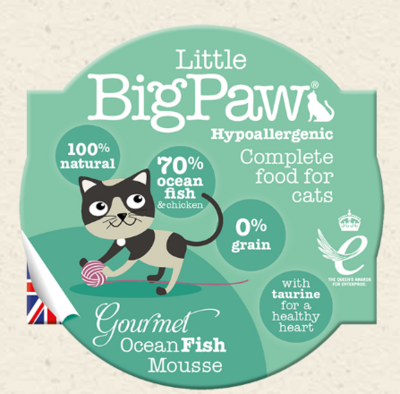 Little BigPaw Gourmet Ocean Fish Mousse For Cats 85g