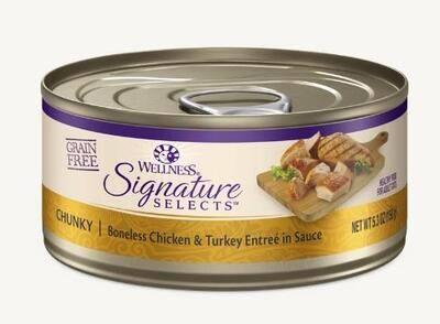 Wellness® Signature Selects Cat Food - Boneless Chicken & Turkey Entree in sauce