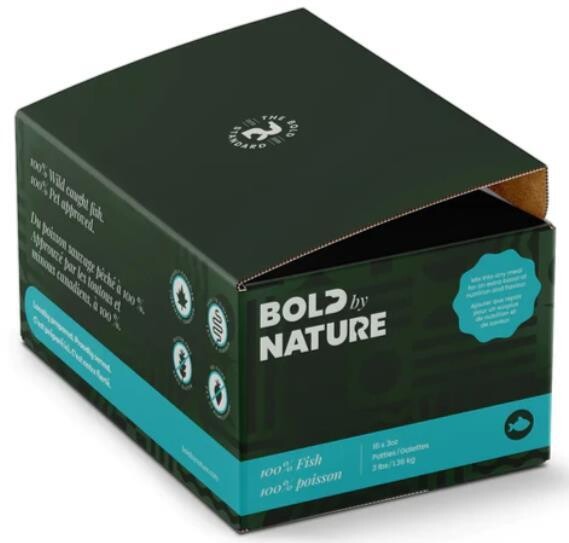 Bold by Nature Raw Fish Toppers For Dogs & Cats - Frozen Product