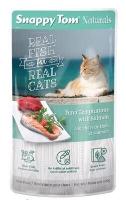 Snappy Tom Tuna Temptation with Salmon for cat