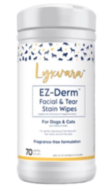 LYXVARA EZ-Derm 宠物面部和泪痕湿巾