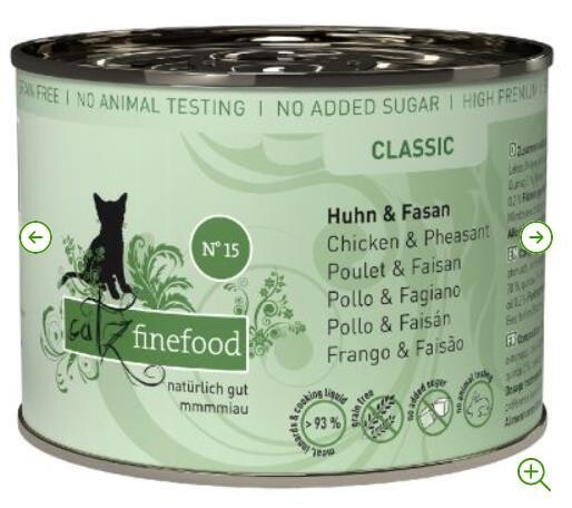 Catz Finefood No.15 for cat – Chicken and Pheasant