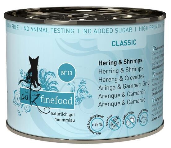 Catz Finefood No.13 for cat – Herring and Shrimps