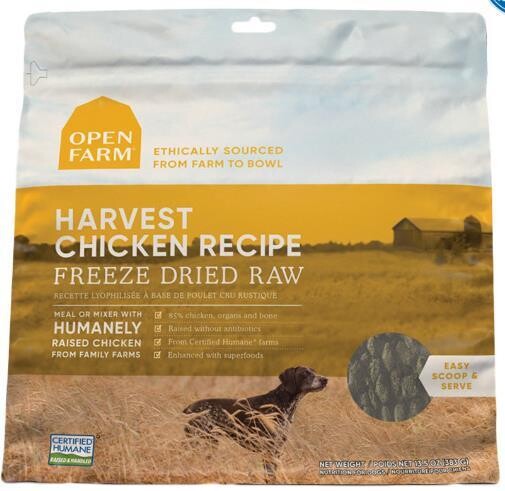 Open Farm Harvest Chicken Freeze Dried Raw Dog Food