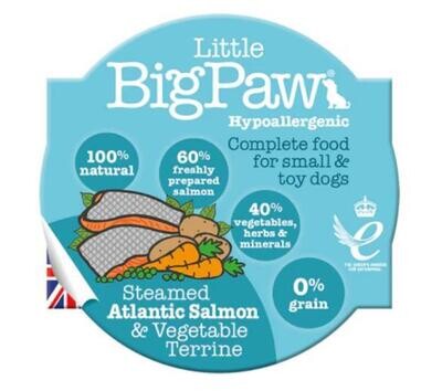 Little BigPaw Gourmet Steamed Salmon&Vegetable Terrine for dog
