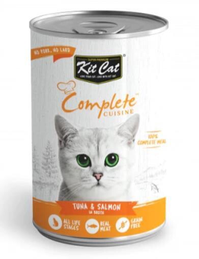 KitCat Complete Cuisine Tuna And Salmon In Broth