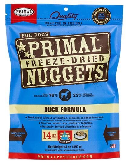 PRIMAL FREEZE DRIED DUCK DOG