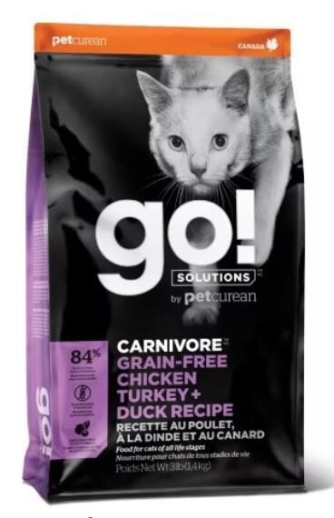GO CARNIVORE GRAIN FREE CHICKEN TURKEY DUCK CAT