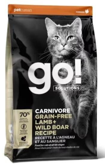 GO CARNIVORE GRAIN FREE LAMB WILD BOAR CAT FOOD