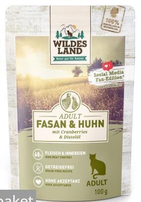 Wildes Land Classic Adult cat-Pheasant and Chicken