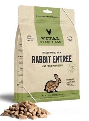Vital Essentials Freeze-Dried Raw Rabbit Entrée for Cats - Mini Nibs