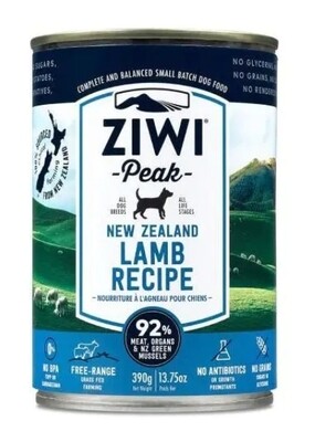 ZIWI Peak Lamb Recipe Wet Dog Food Can