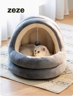 Zeze Semi-enclosed warm cat winter nest