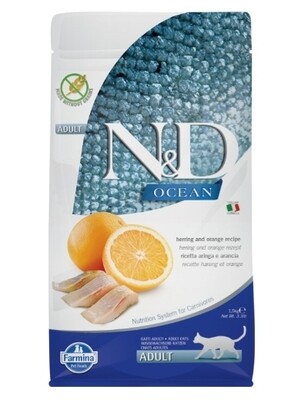 Farmina N&D Ocean Herring & Orange Adult Dry Cat Food