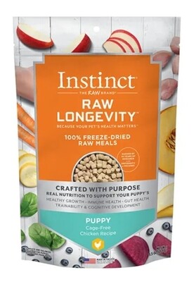 Instinct Raw Longevity 100% Freeze-Dried Raw Meals - Cage-Free Chicken Recipe For Puppies (BB 19 APR 2024)